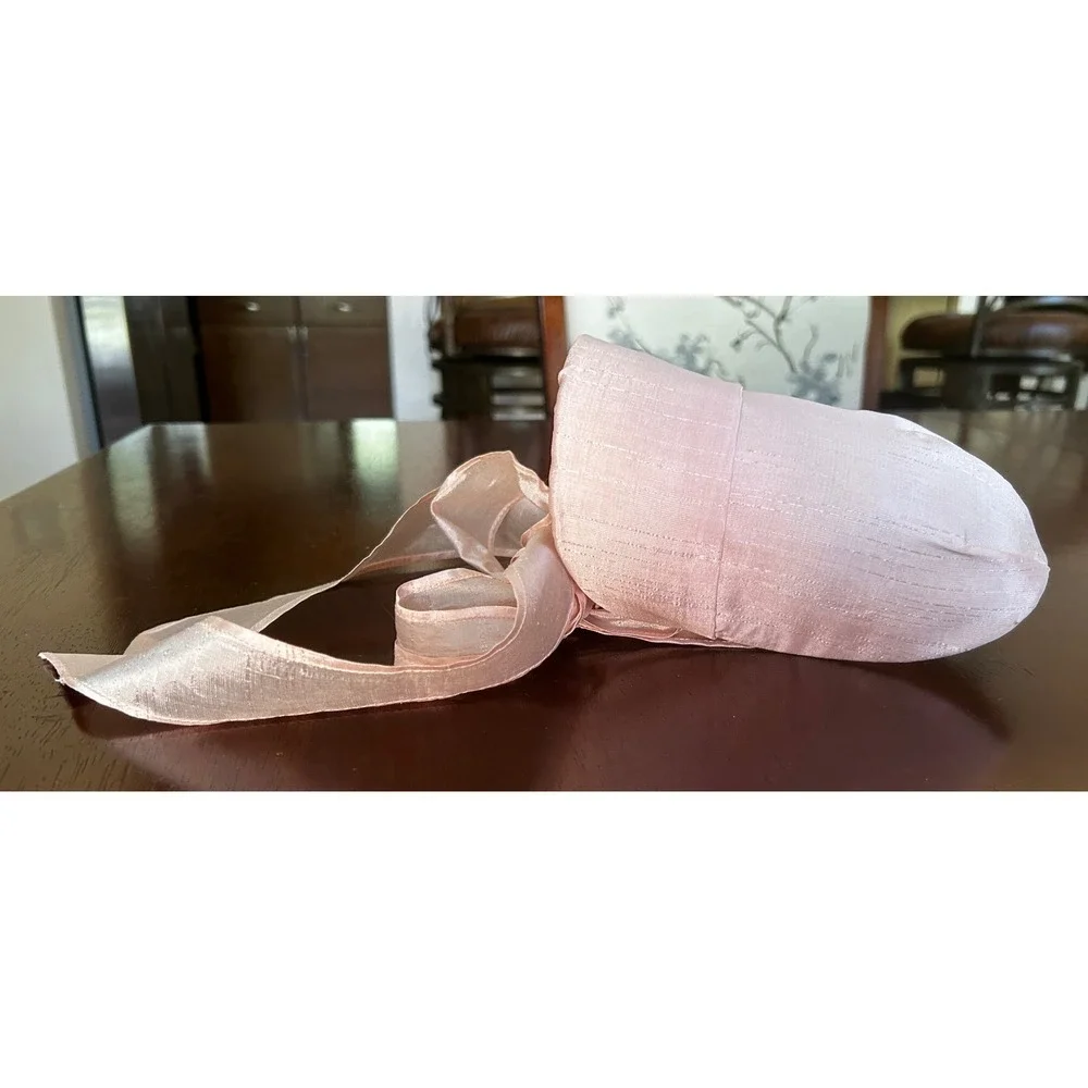 Child's Bonnet Faux Silk OS Pink Good Regencycore Aesthetic Cottagecore Vintage